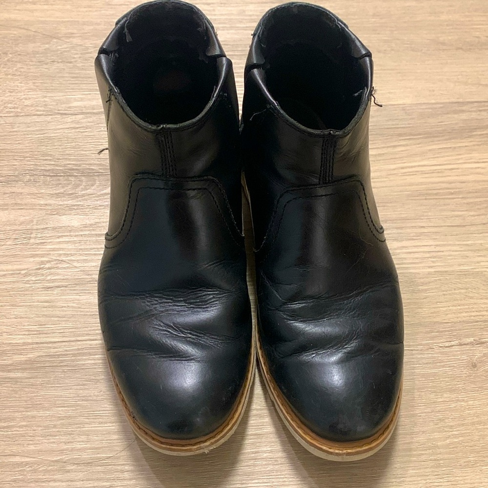 Timberland Black Leather Boot Booties